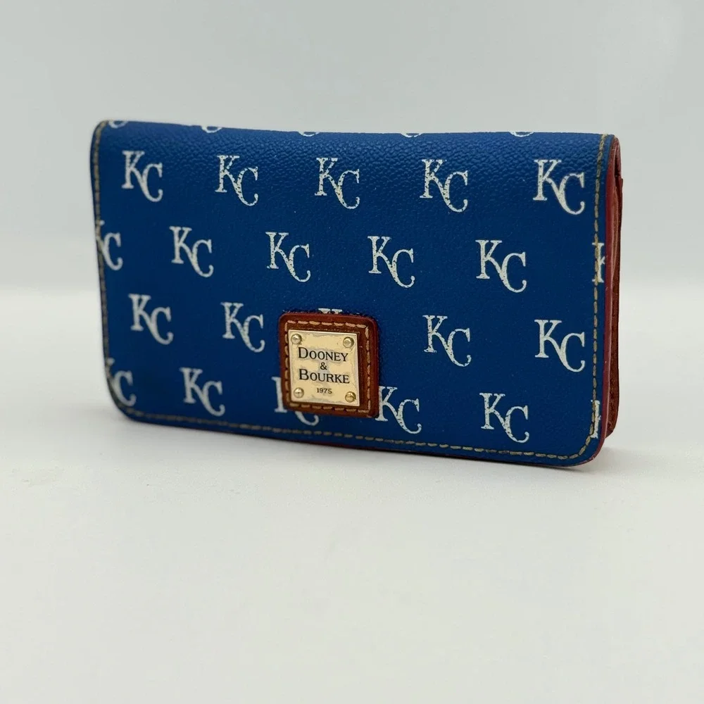 Dooney & Bourke Kansas City Royals Wallet Womens MLB Monogram Luxury Baseball